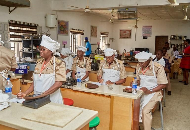 A section of participants during a bread baking session.