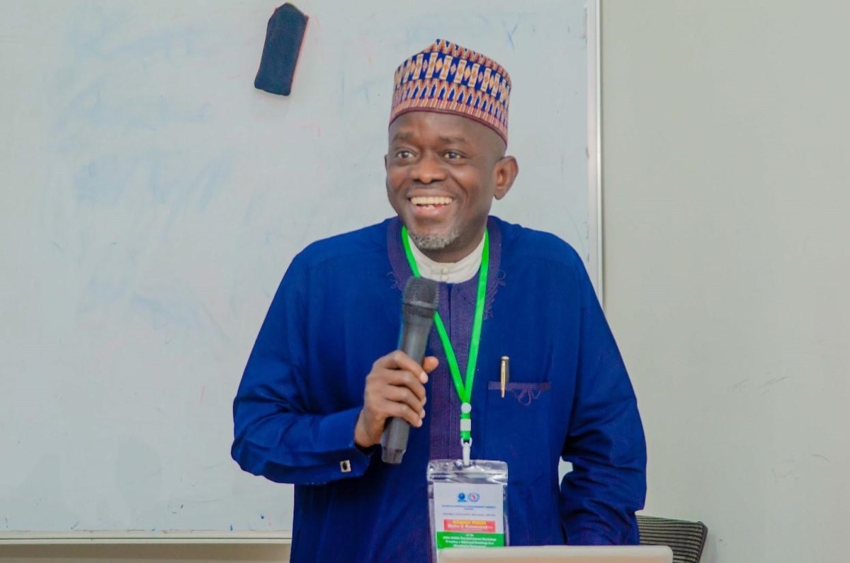 Mal Shehu Olaitan, a lead facilitator presenting on Personal Financial Planning and Management at the 2024 Nigerian Airspace Management Agency Pre retirement workshop organized by Instinct Resource Services Limited.