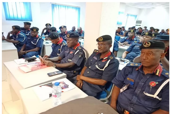 A section of participants during a three days capacity building on the new annual performance evaluation report and comprehensive reporting organized for the Nigeria Security and Civil Defence Corps (NSCDC)